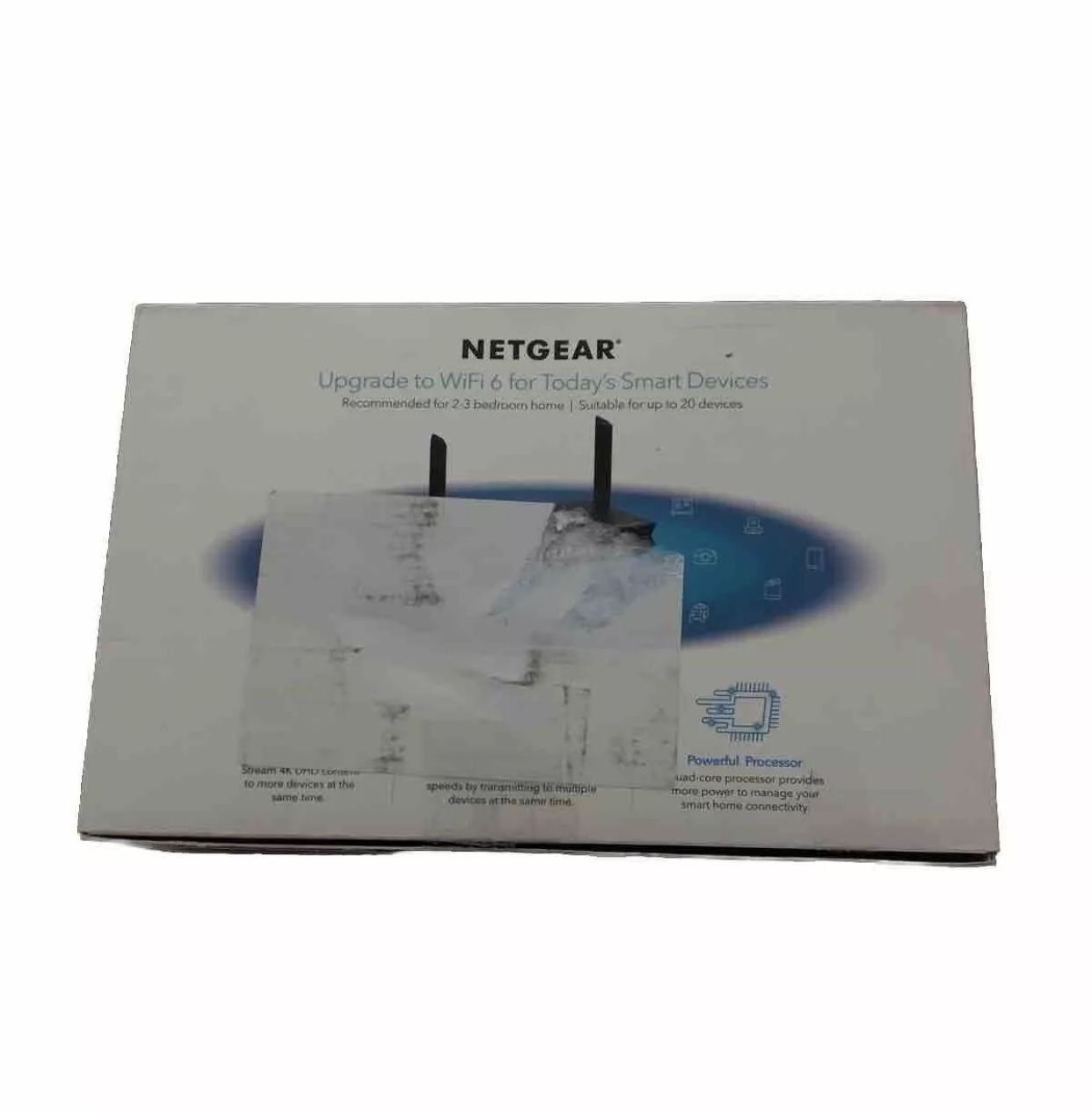 NETGEAR AX1800 Dual Band 4-Stream RAX10-100NAS WiFi 6 Router