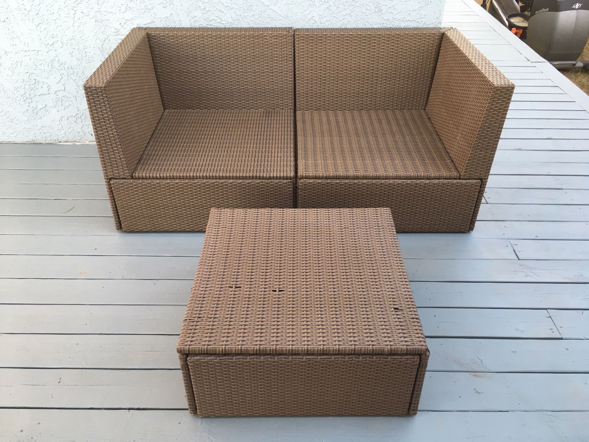 Ikea solleron patio furniture corner pieces and table