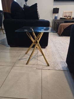 Side table glass
