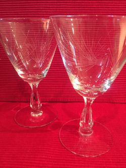 Vintage Fostoria Stemmed Glasses
