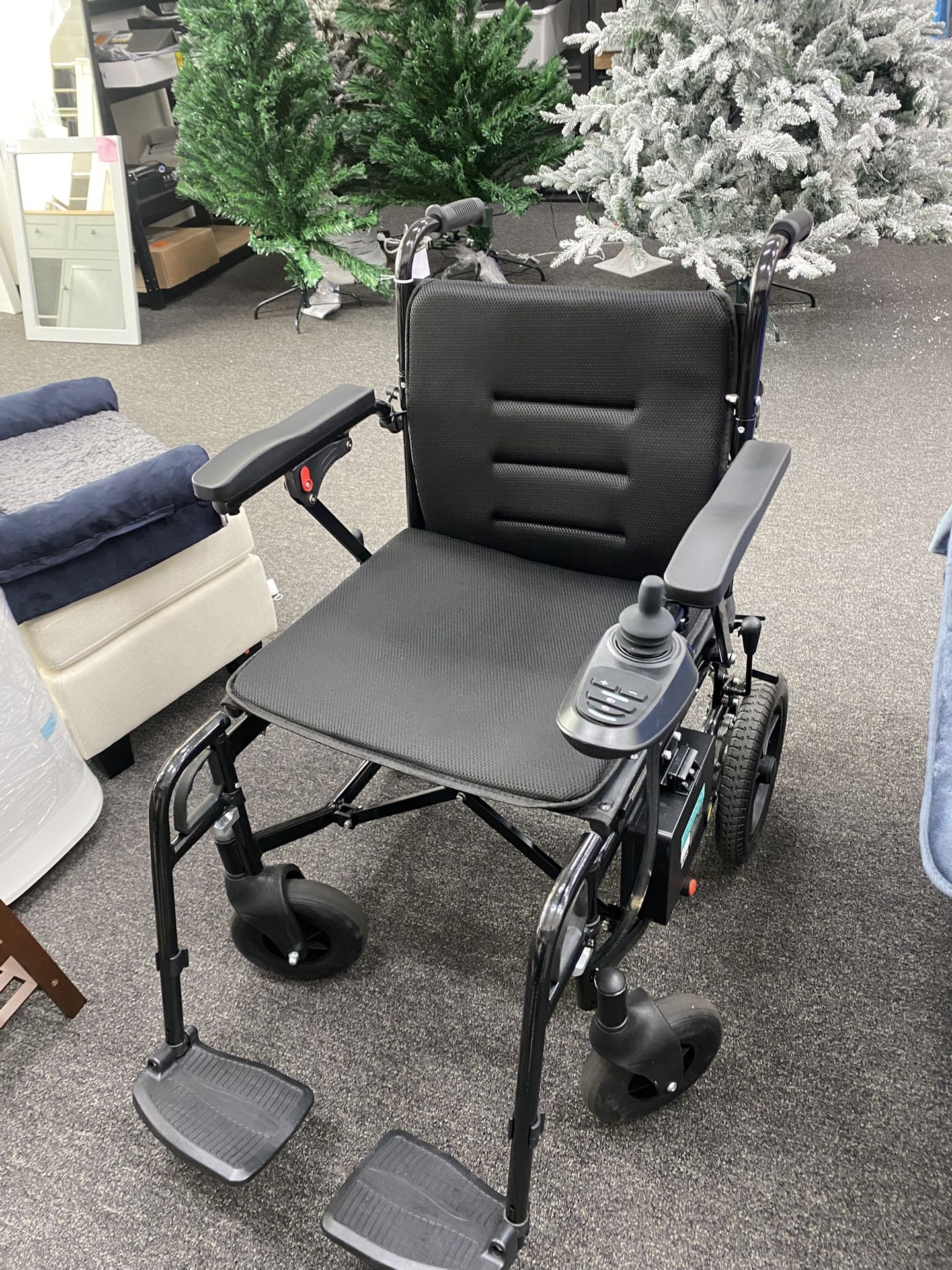 New Electric Wheelchair for Adults Lightweight Foldable Electric Wheelchair for Seniors Power Motorized Wheelchair