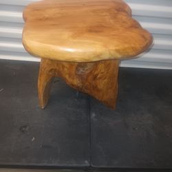 Wood Stool Also Ideal As Flower Vase Or Side Table 