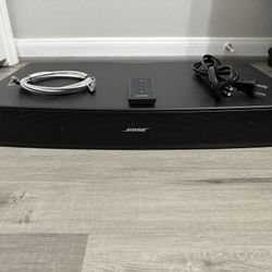 Bose Solo TV Sound System Model 410376 Black with Power Cord, Optical & Remote