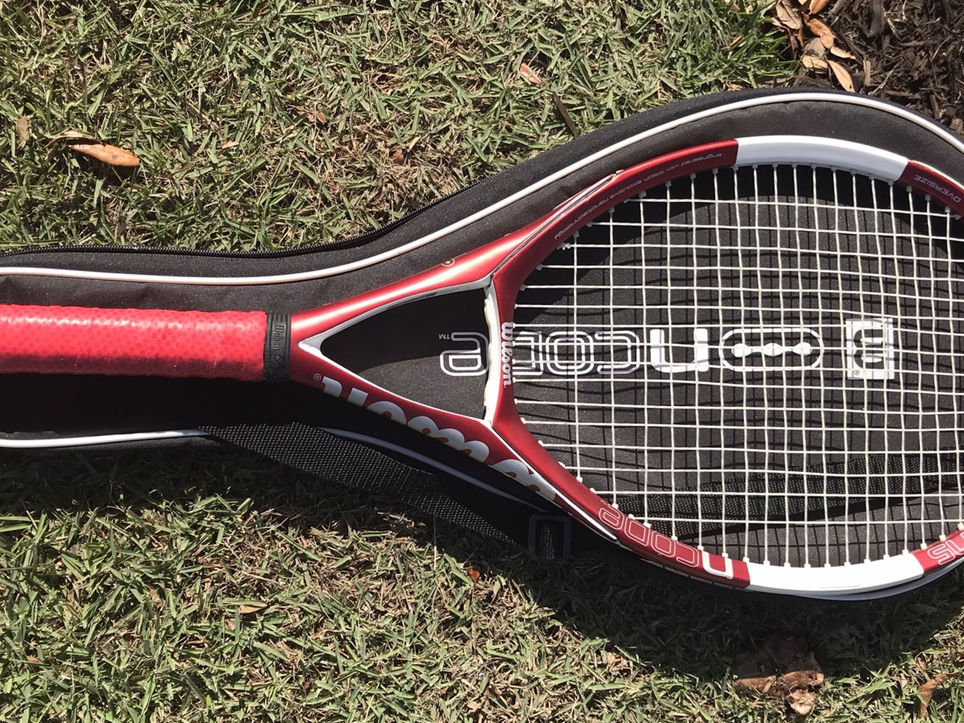 Wilson NCODE N5 Oversize Tennis Racket Racquet 4 1/4 Grip W/ Bag
