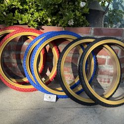 BRAND NEW 20 INCH GUM WALL TIRES $25 THE SET FIRM ALL SALES FINAL