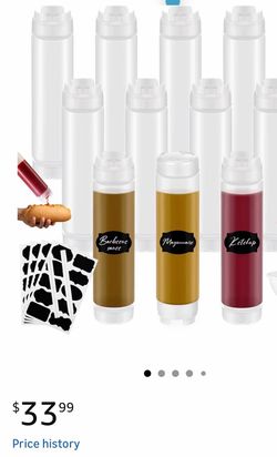 12 Pcs 16 oz Condiment Squeeze Bottles Inverted Plastic Squeeze Bottle for Sauces Refillable Large Valve No Leak Dispenser Ketchup Self Sealing Syrup