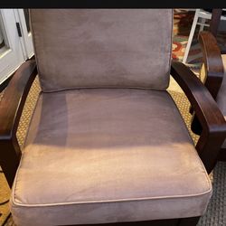 2 Teak Indoor Outdoor Seating Chairs