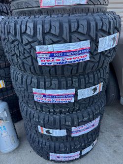 35x12.50r20 American tires nuevas con 50,000 millas de garantía las 4