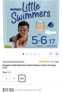 Huggies Swim Diapers Size 5-6
