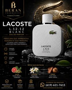 *✨ El Perfume Que Siempre Recibe Cumplidos – Lacoste Blanc
