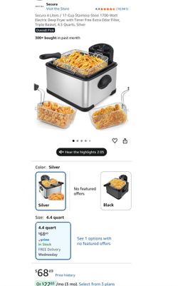 Electric deep fryer
