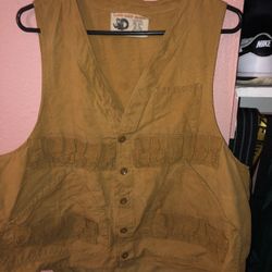Black Sheep Brand Brown Vest Fishing Jacket 