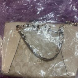 Coach Purse And Matching Wallet Authentic New Never Used Mint Condition 