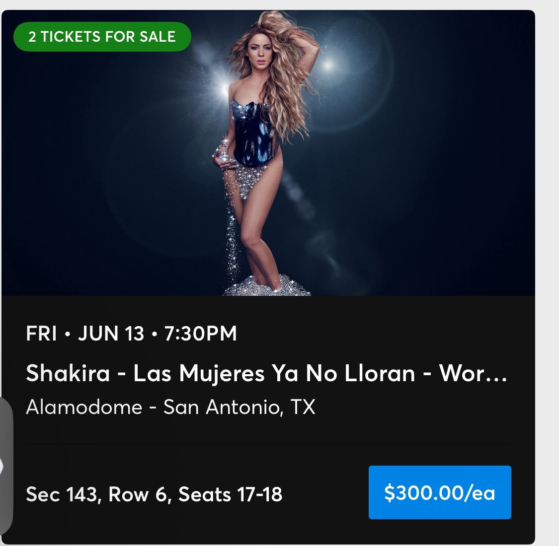 SHAKIRA TIX