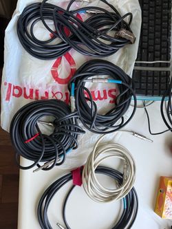 Live Wire Jack Guitar Cables  15 To 20 Feet 3 Cables