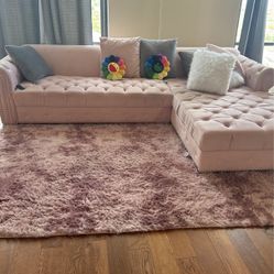 Sectional Couch pink