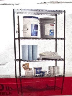 Large Metal Shelving Unit 4-Tier Rack