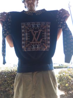 Long sleeve crystal Louis Vuitton with pants set