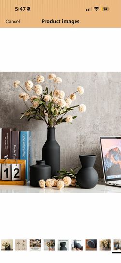 Three piece vase set