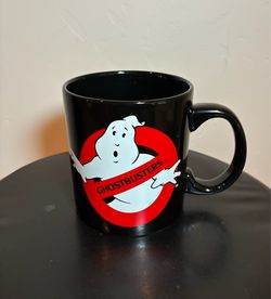 Ghostbusters Logo Black Ceramic Coffee Mug