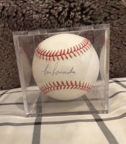 Tom Lasorda signed baseball