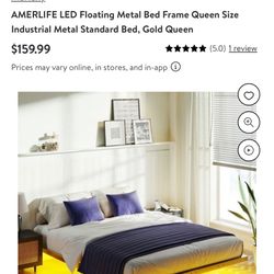 Brand New Unopened Floating LED Queen Bed Frame