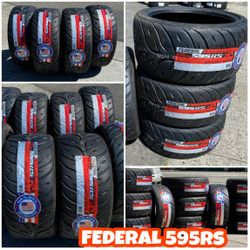 FEDERAL 595RS SPECIAL DISCOUNTS ON PURCHASE OF 4 TIRES OR WHEELS .WE FINANCE, NO CREDIT NEEDED