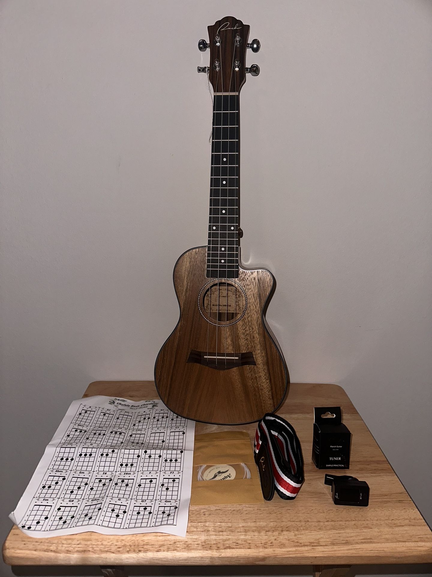 Ranch Concert Ukulele UK-23 Beginner Kit - Like New