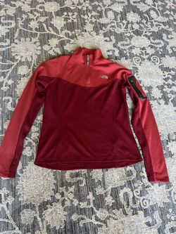 The North Face Flight Series Red 1/4 Zip Mock Neck Pullover Polyester M