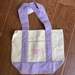 Trader Joes Mini Tote Lavender 