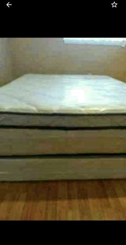Queen size new thick pillow top can deliver