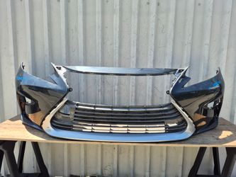 2016 2017 2018 LEXUS ES ES350 ES300h FRONT BUMPER COVER + LOWER GRILLE GRILL ORIGINAL USED OEM