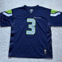 Youth XL Seahawks #3 Russell Wilson Jersey