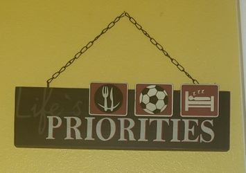 Soccer Wood Sign $6