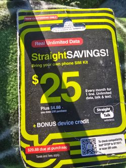 Straight Talk Unlimited 1 Month