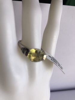 New Lemon Quartz Ring Size 7.5