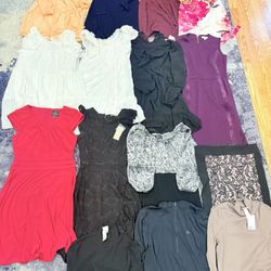 15pc. Beautiful Dresses, Skirt, Blouse, Shirt Size S, M, L