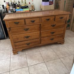 8-Drawer Wood Dresser