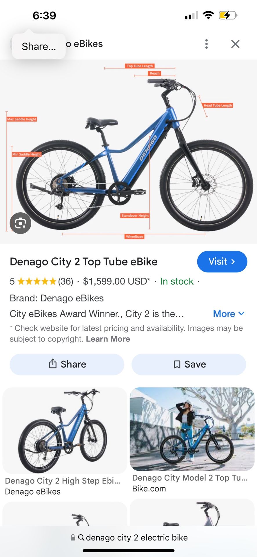 Denato Electric Bike City 2