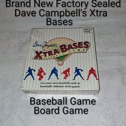 Brand New Factory Sealed Dave Campbell's Xtra Bases Baseball Trivia Challenge Board Game