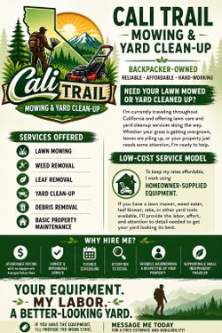 Cali Trail Mowing & Yard Clean-up Services