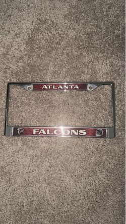 Atlanta falcons license plate frame