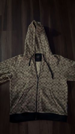 Coach Signature Zip-Up Hoodie