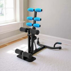 New MERACH Adjustable Glutes Trainer & Deep Squat Machine - Core Leg Strengthener for Gym Workouts New in box MR-2417B1-US BLACK&BLUE Folds For Stora