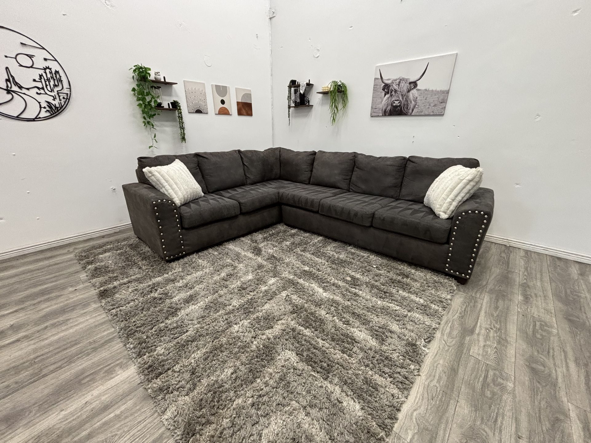 Gray Sectional Couch - Free Delivery