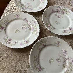 Haviland Limoges Set Of 4 9” Plates