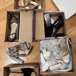 Women’s Shoes, Sandals, Heels (Size 7-7.5) Price For Everything