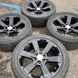 22” GMC Denali Sierra Yukon Chevy Silverado Tahoe Suburban Cadillac Escalade Rims Wheels Tires 