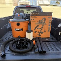 NEW RIDGID 16 Gal. 5.0 Peak HP NXT Shop Vacuum Wet Dry Vac w/Filter, Hose & Attachments