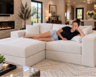 Boneless 80“ Reconfigurable Sectional Compressed Sofa Bed with Pillows